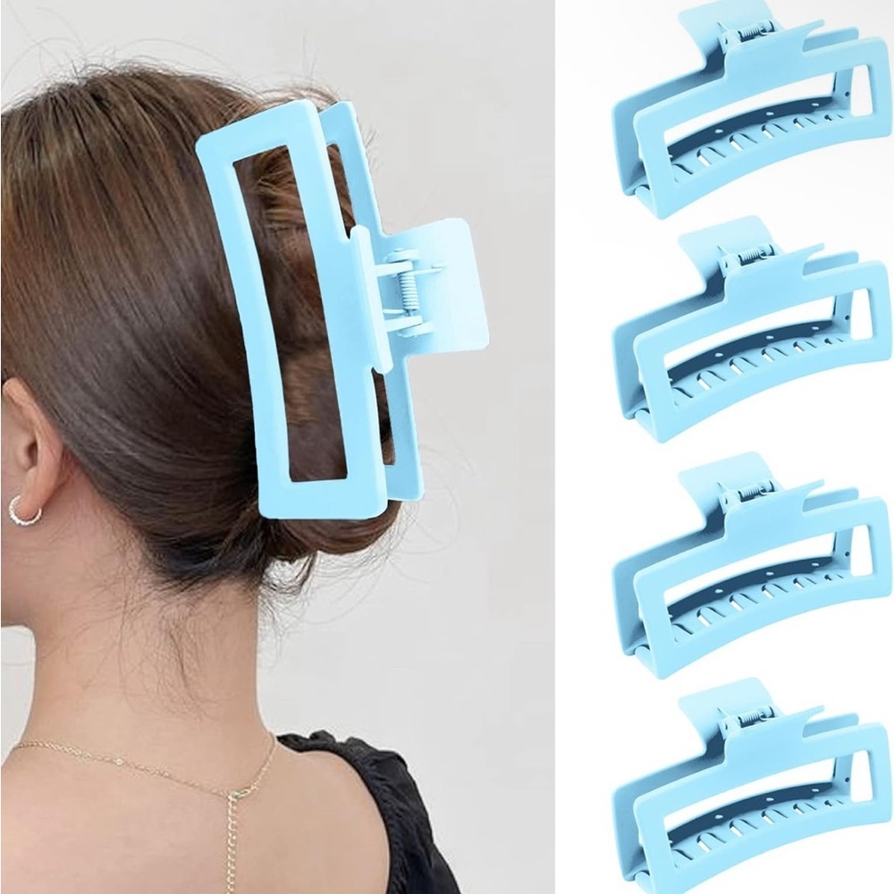 Light Blue Hair Claw Clip Set